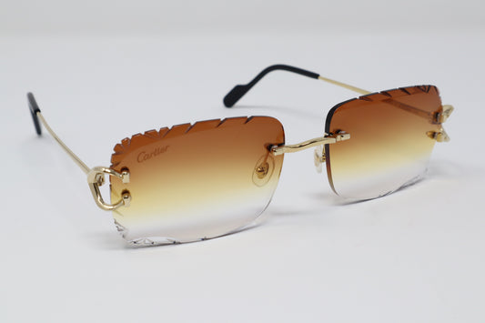Cartier New Big C with Gold Finish, Hennessy Lens - Diamond Cut